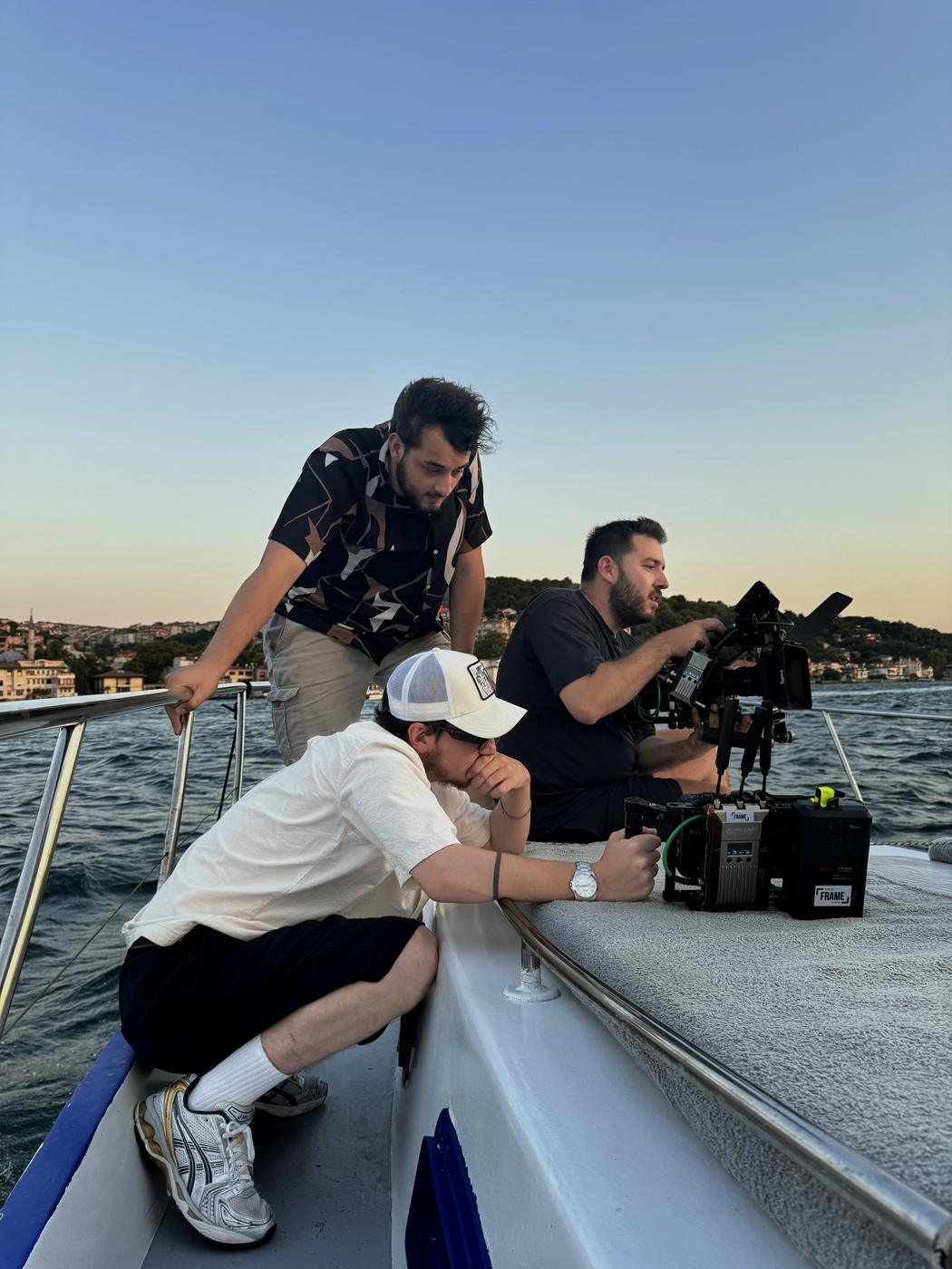 Teknede dış mekan video çekimi